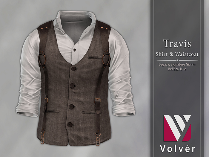 //Volver// Travis Shirt & Waistcoat - White