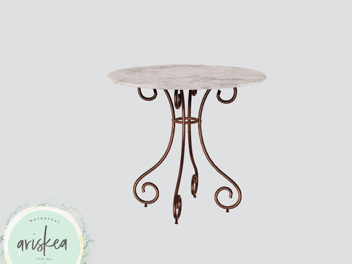 Ariskea[Hedman] Iron Marble Table