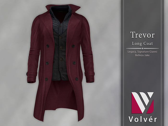 //Volver// Trevor long Coat - Juneberry