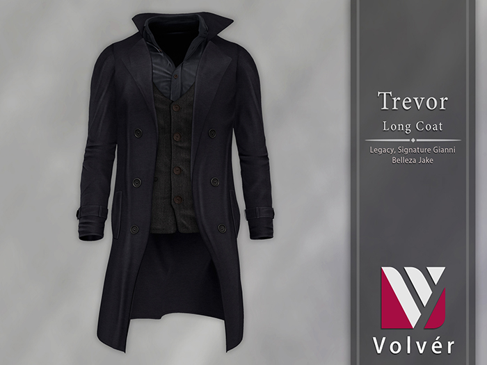 //Volver// Trevor long Coat - Navy