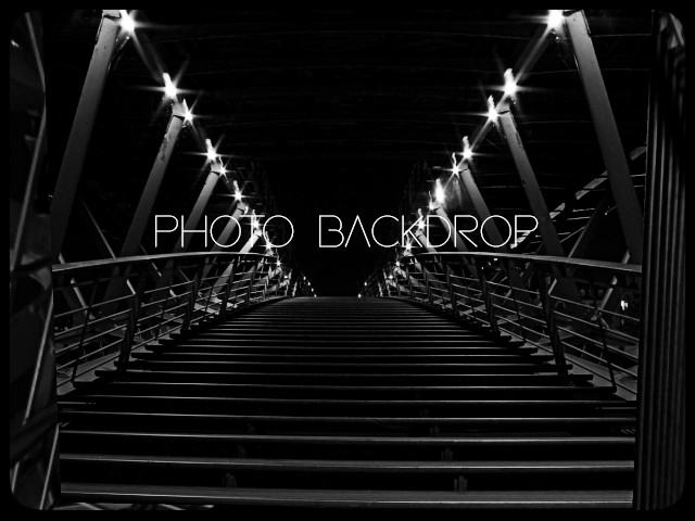 [AE] Photo Backdrop - Black & White Scene  12