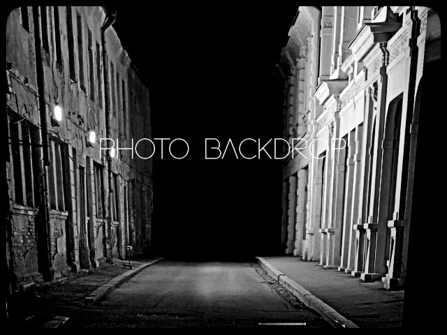 [AE] Photo Backdrop - Black & White Scene 7