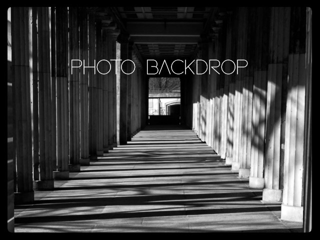 [AE] Photo Backdrop - Black & White Scene  2
