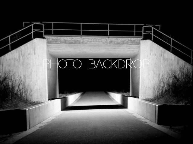 [AE] Photo Backdrop - *SALE*Black & White Scene  1