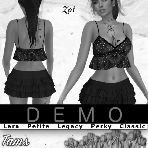 DEMO - Short Ruffled Top and Ruffled Skirt - Zoi