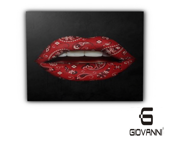 *G* Red Bandana Lips