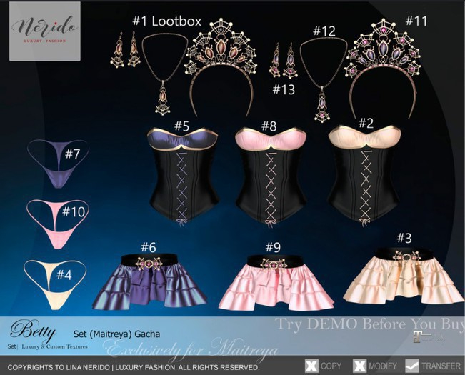 #11~Nerido~ Betty Hairband-Gold/Pink/Violet