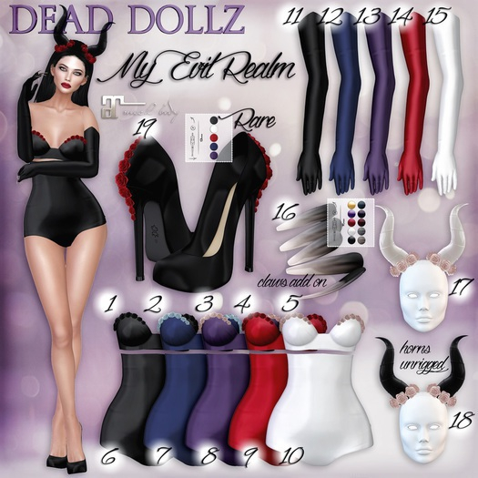 9. Dead Dollz - My Evil Realm - Evil Body Red