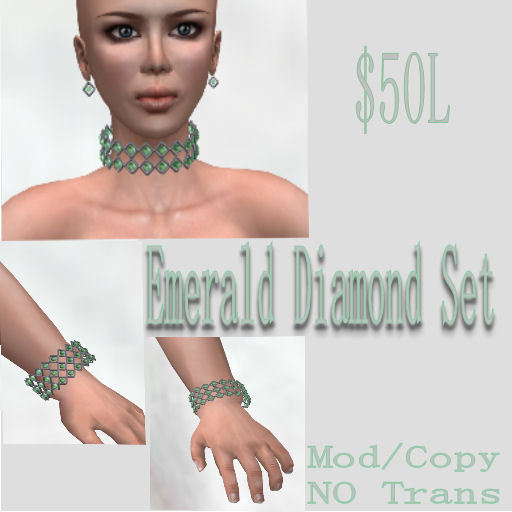 Emerald Diamond Set