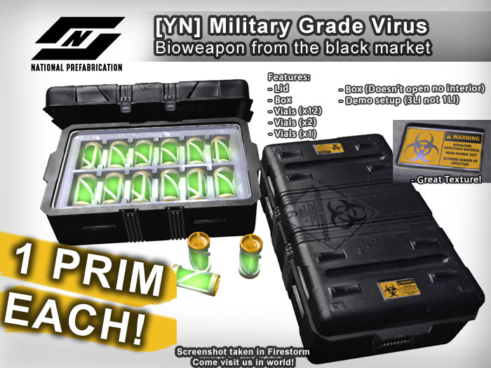 ! [YN] Military Grade Virus Biohazard Container Box Item Pack