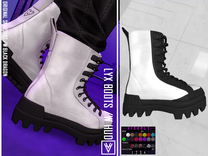 [ xVx ]LYX BOOTS - WHITE