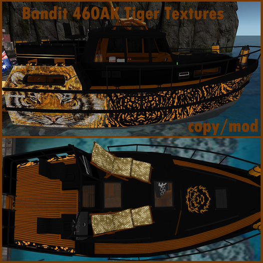 bandit 460AK boat Textures Tiger