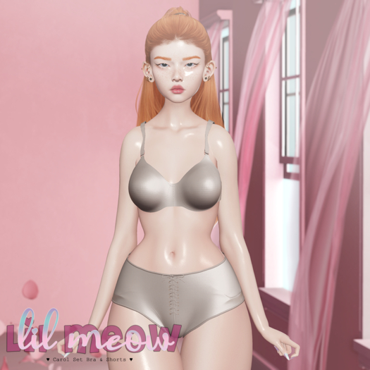 -Lil Meow- Carol Set - White