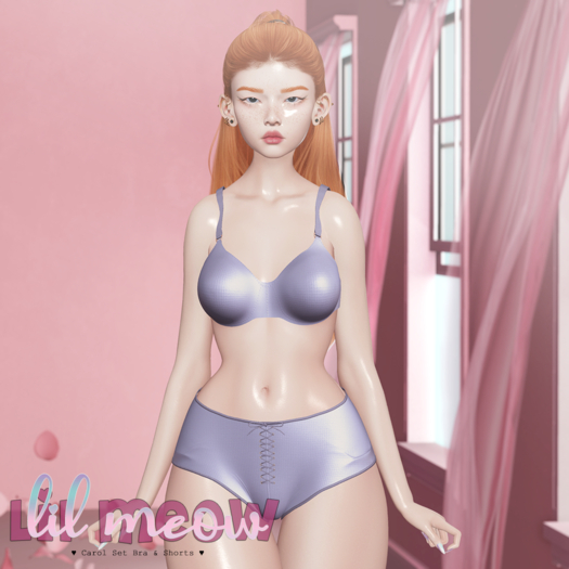 -Lil Meow- Carol Set - Purple