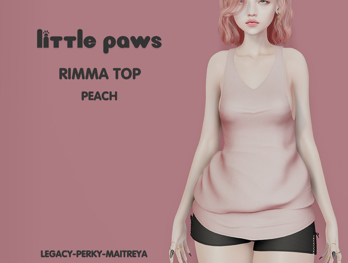 <3LittlePaws Rimma Top Peach ADD ME