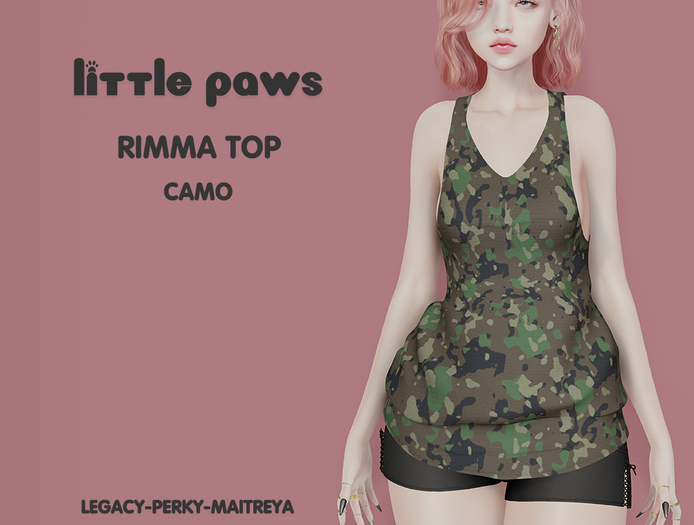 <3LittlePaws Rimma Top Camo ADD ME