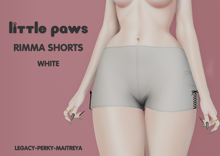 <3LittlePaws Rimma Shorts White ADD ME