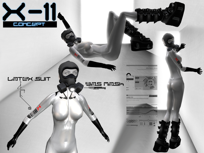 concept cyber pvc suit