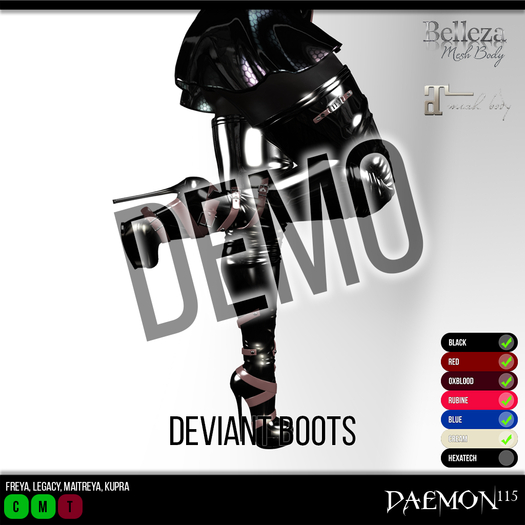 [Daemon115] Deviant Boots DEMO