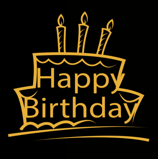 Celebration Blink Neon Texture - Happy Birthday
