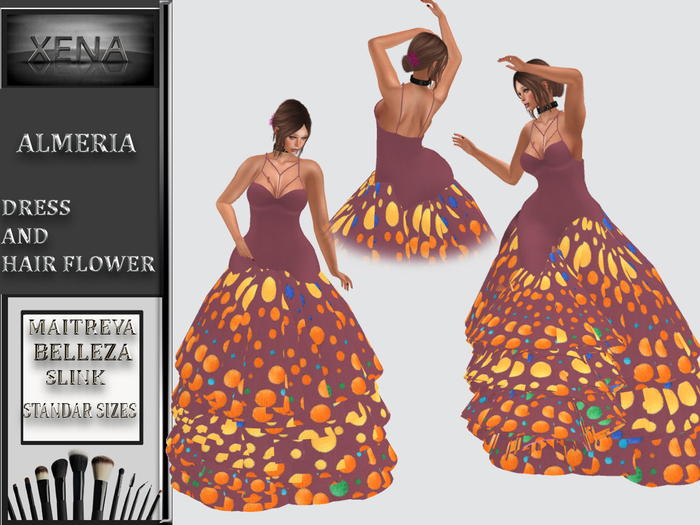 Almeria. Typical Spanish dress. Andalusia