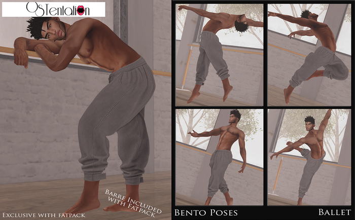 * OsTentatioN * BENTO Poses SET BALLET HIM (Unpacker WEAR ME)