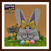 Easter - Yellow Happy Easter Bunny