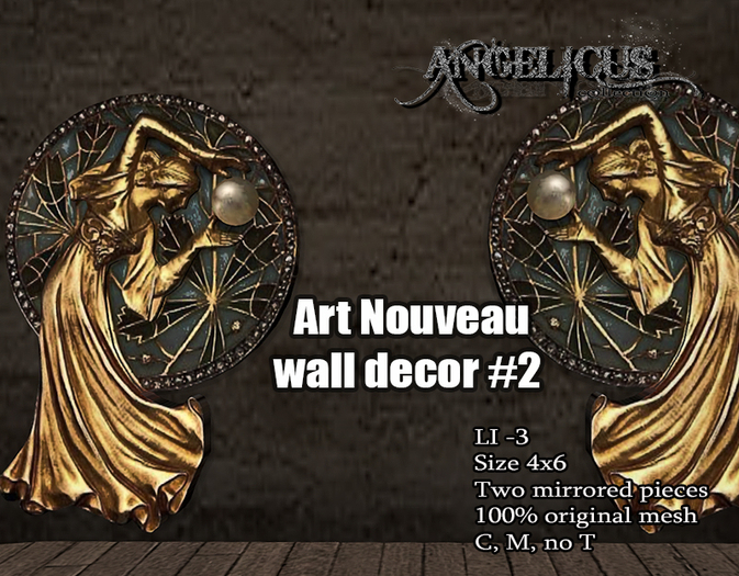 ::ANGELICUS:: Art Nouveau wall decor #2