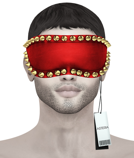 Asteria MEN'S"Alexia" Un-Rigged/Resizer Add - MEN MASK -Red