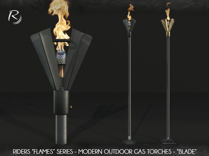 Riders Modern Gas Outdoor/Patio Torch "Blade"
