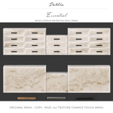 Dahlia - Essential - Display /  Desk - / Reception Desk Cream