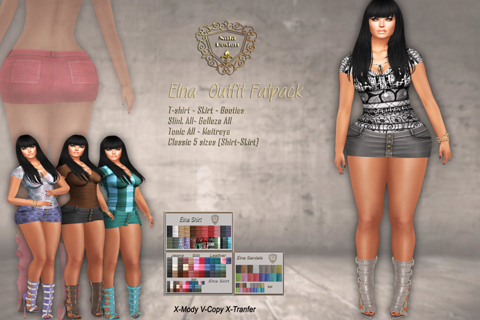 Nala Design - Elna Outfit - Fatpack - Mesh Bodies