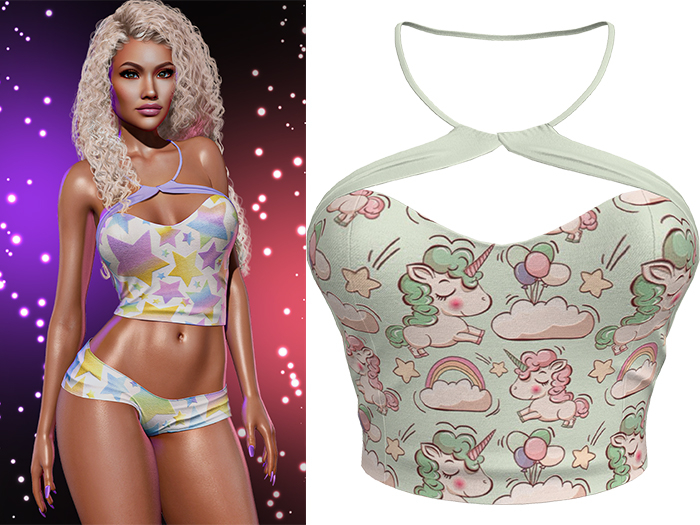 Melly Tank [Unicorn Seafoam Green] - Maitreya (+Petite) • Legacy • Freya