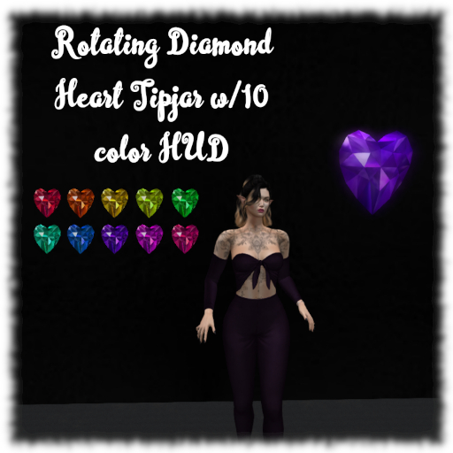 {SHY} Diamond Heart TipJar  (boxed)