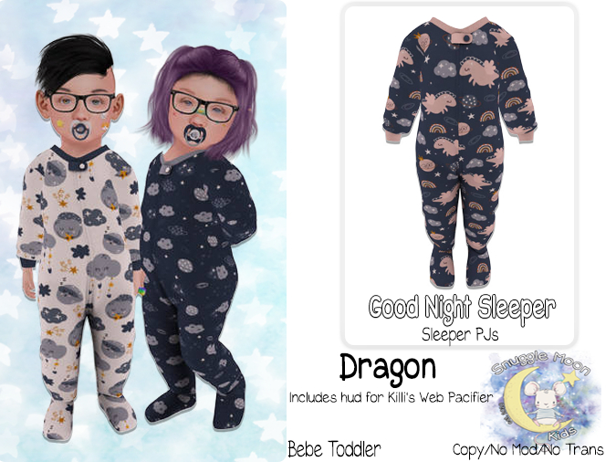{SMK} Good Night Sleepers | Dragon | Bebe Toddler