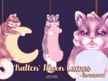 'Katten' Moon Lamps  PASTELLE PACK