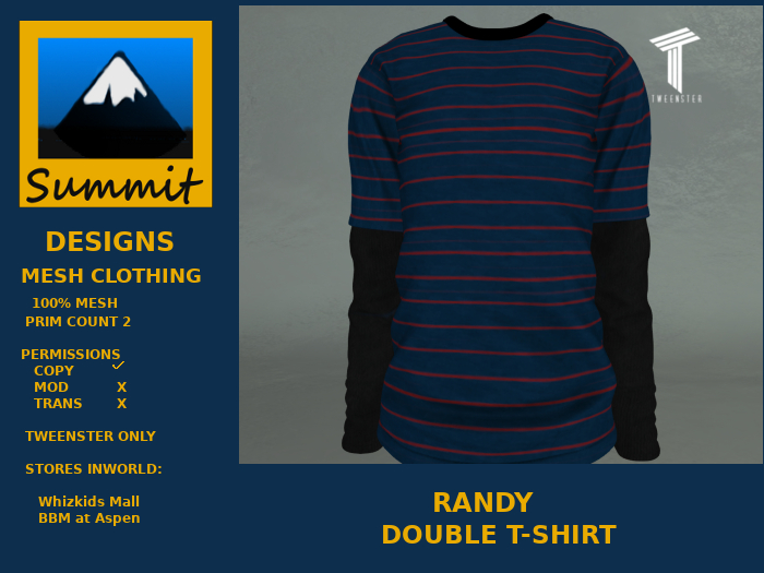 Summit Randy Double T-Shirt [Tweenster]