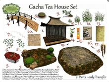 Gacha Tea House by Felix *Lily Pad 1* 2 Prim