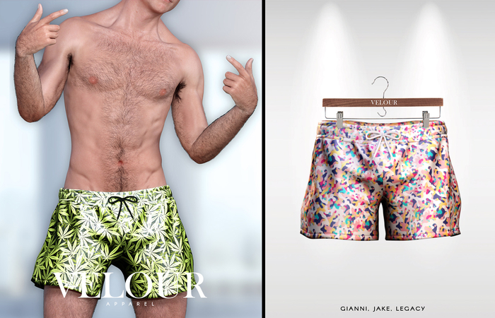 VELOUR APPAREL: "Ique" Shorts (Colors)