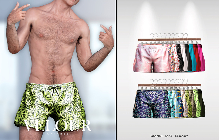 VELOUR APPAREL: "Ique" Shorts (FATPACK)