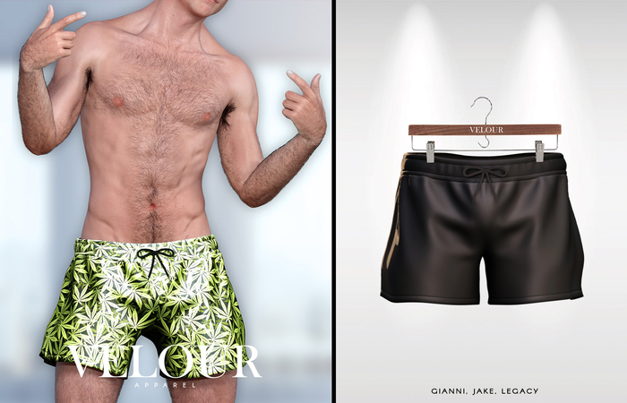 VELOUR APPAREL: "Ique" Shorts (Graffiti)