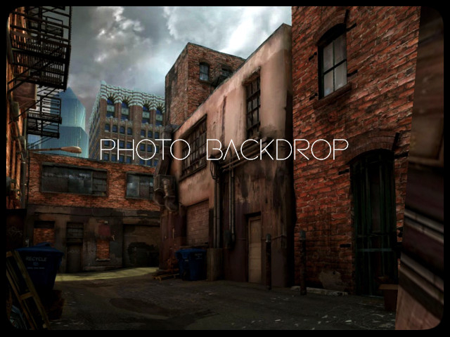 [AE] Photo Backdrop - Urban Alley 11