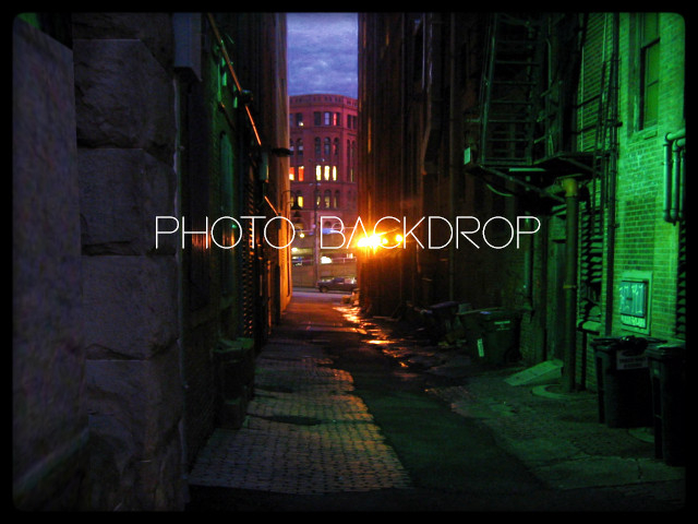 [AE] Photo Backdrop - Urban Alley 9