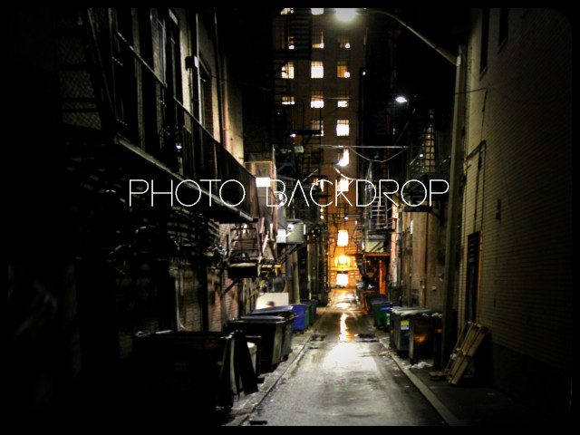 [AE] Photo Backdrop - Urban Alley 4