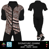 M - FULL OUTFIT - White Chocolate Swirl - Signature Gianni