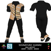 M - FULL OUTFIT - Orange Swirl - Signature Gianni
