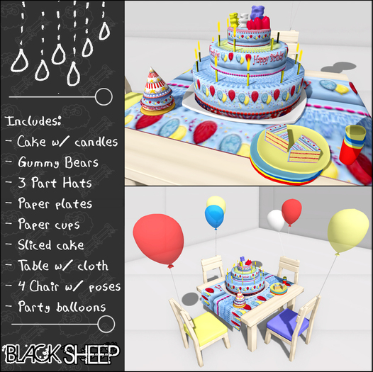 [Black Sheep] SMALL Party Set - BR
