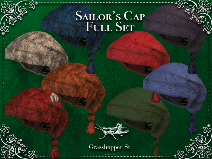 Grasshopper St Sailor's Cap - Full Set