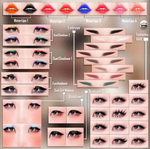 Wednesday[+] ~ Pretty Eyes ~ WaterLips 3 - COMMON