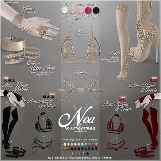 V/. [Noa]-(Maitreya) - Boots - {Hot Pink}